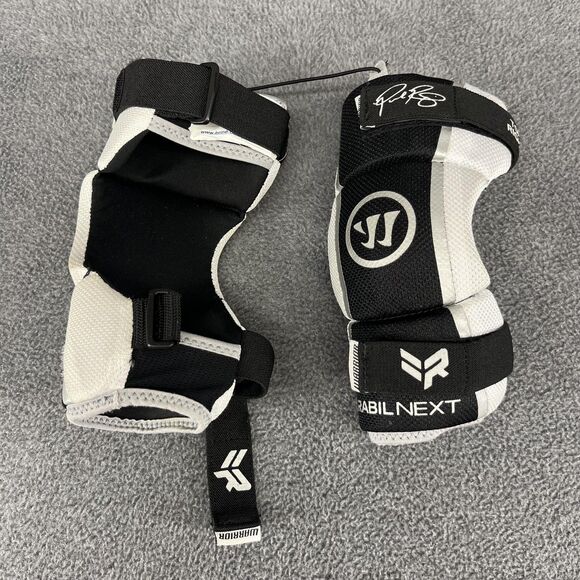 Warrior Rabil Next Lacrosse Arm Guards Youth Black White Protective Pads Sports - Picture 7 of 9